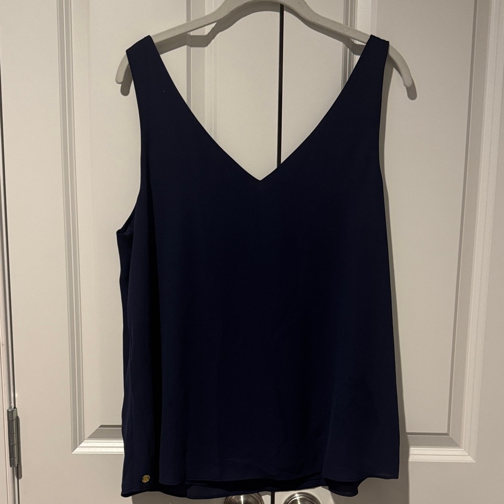 Lilly Pulitzer Sleeveless Reversible Navy Sleeveless Top